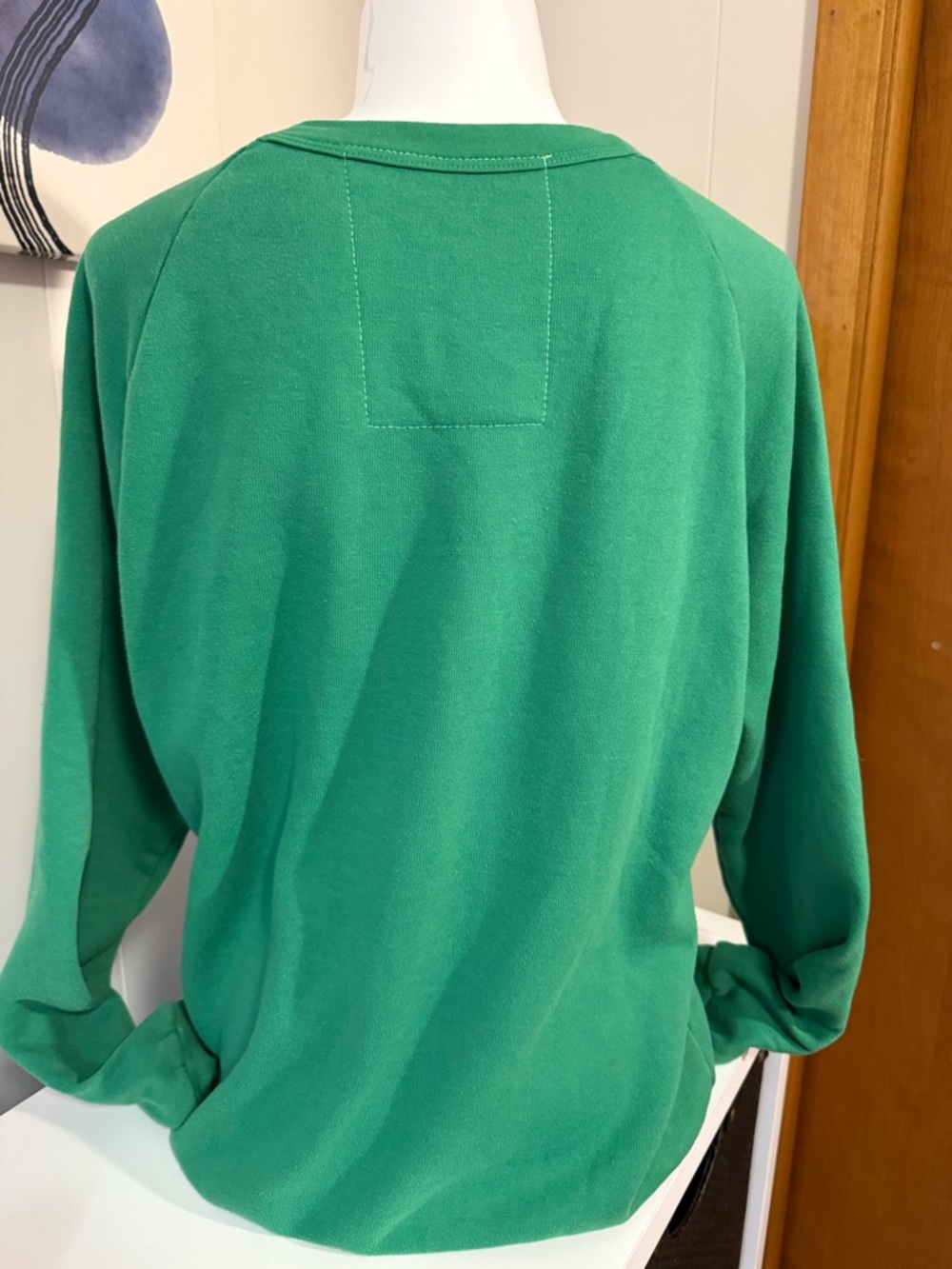 Aviator Nation Smiley Face Sweatshirt Green Pullover Size Small - Picture 4 of 4